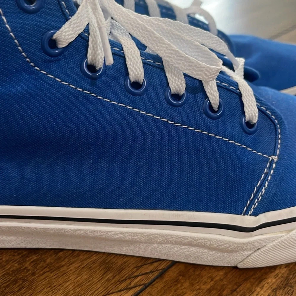 RARE Vans classic blue hi high top sz mens 9 womens 10.5 (RARE DEADSTOCK) unisex - Picture 4 of 16